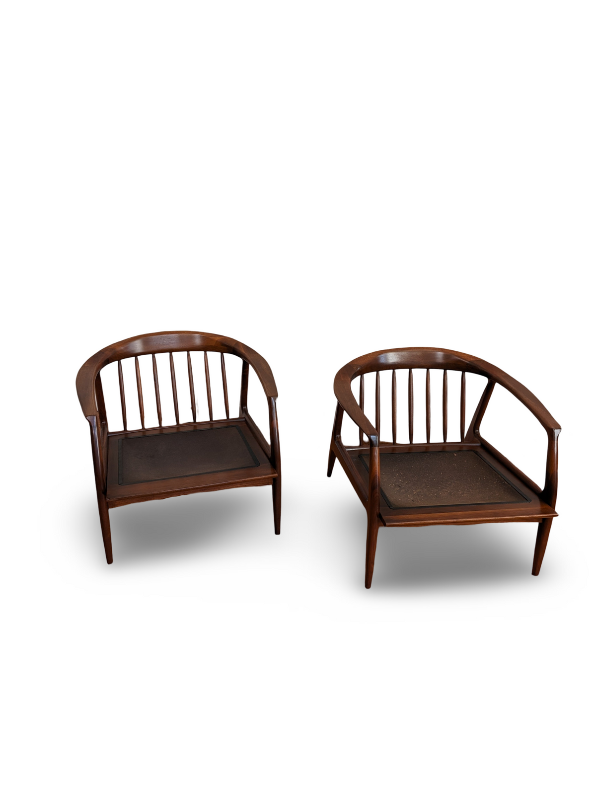 Pair of Mid Century Modern Milo Baughman Cooper Lounge Chairs – Jack Lenor Larsen Fabric — additional view 12