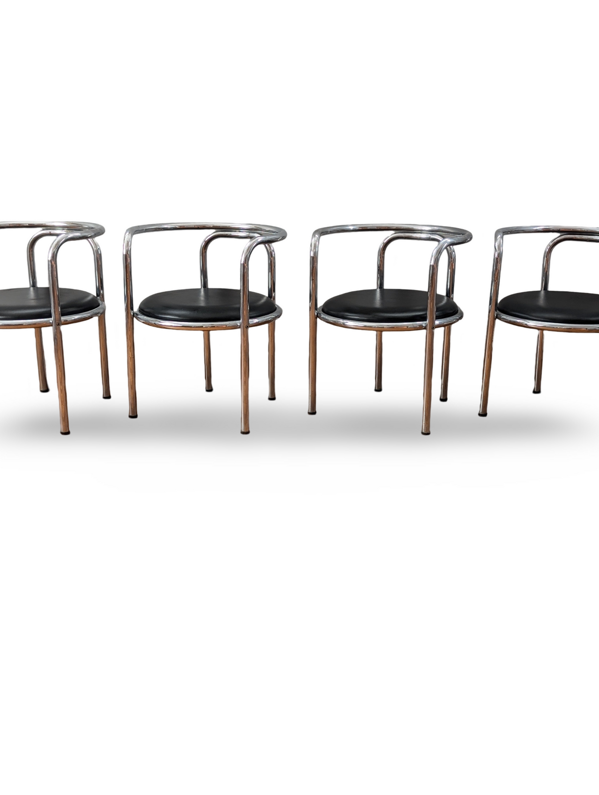 Rare Set of Four Mid Century Modern Chairs by Gae Aulenti – Iconic Italian Design — additional view 4