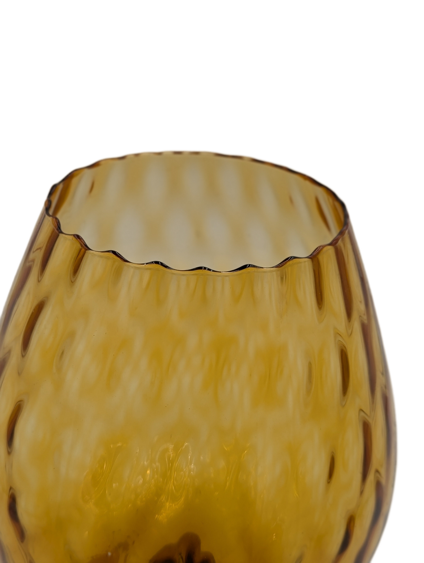 Huge Empoli Amber Glass Snifter – 12.25" Tall