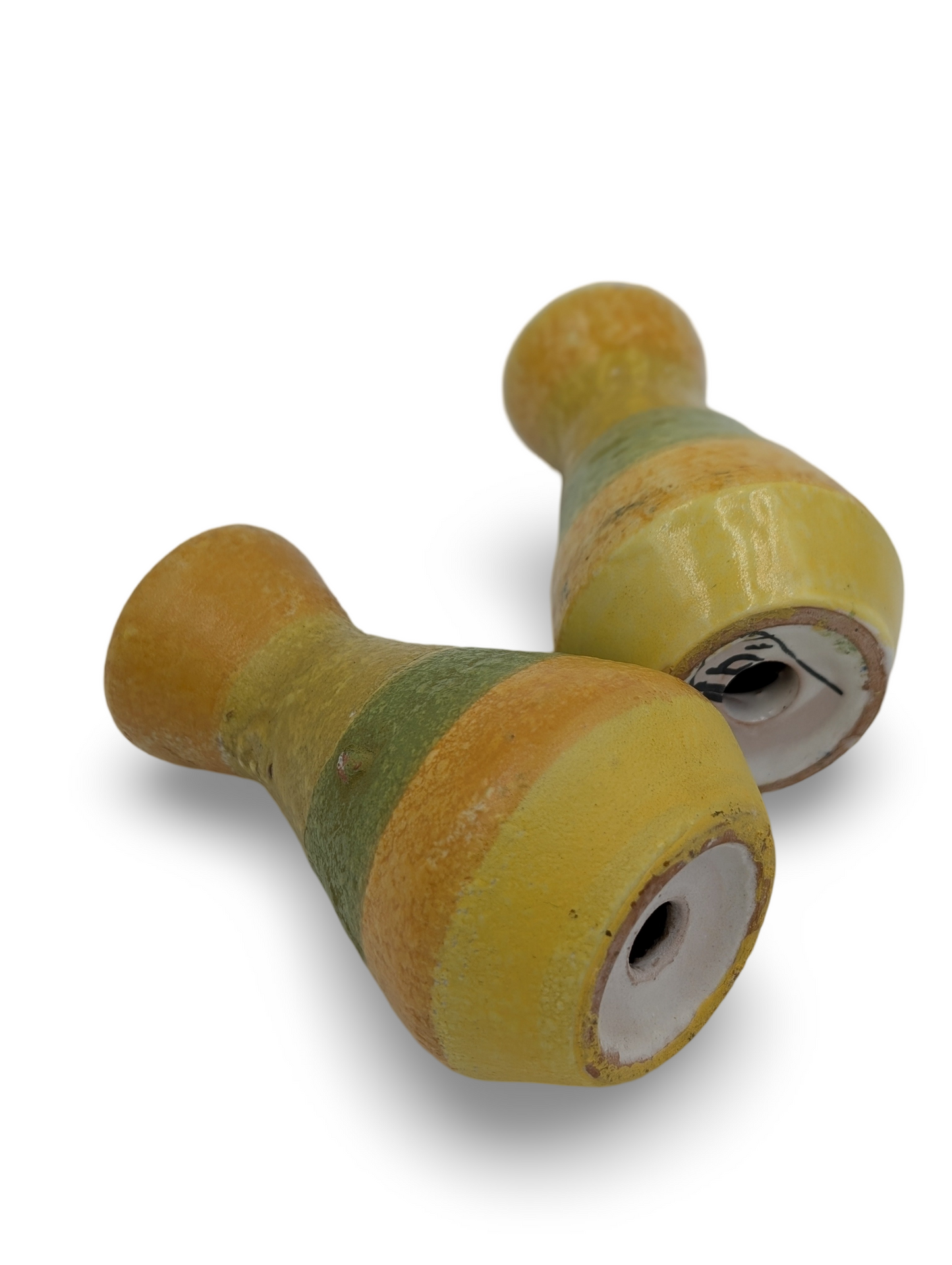 Vintage Mid Century Modern Italian Pottery Salt and Pepper Shaker Set – 3.75" Tall