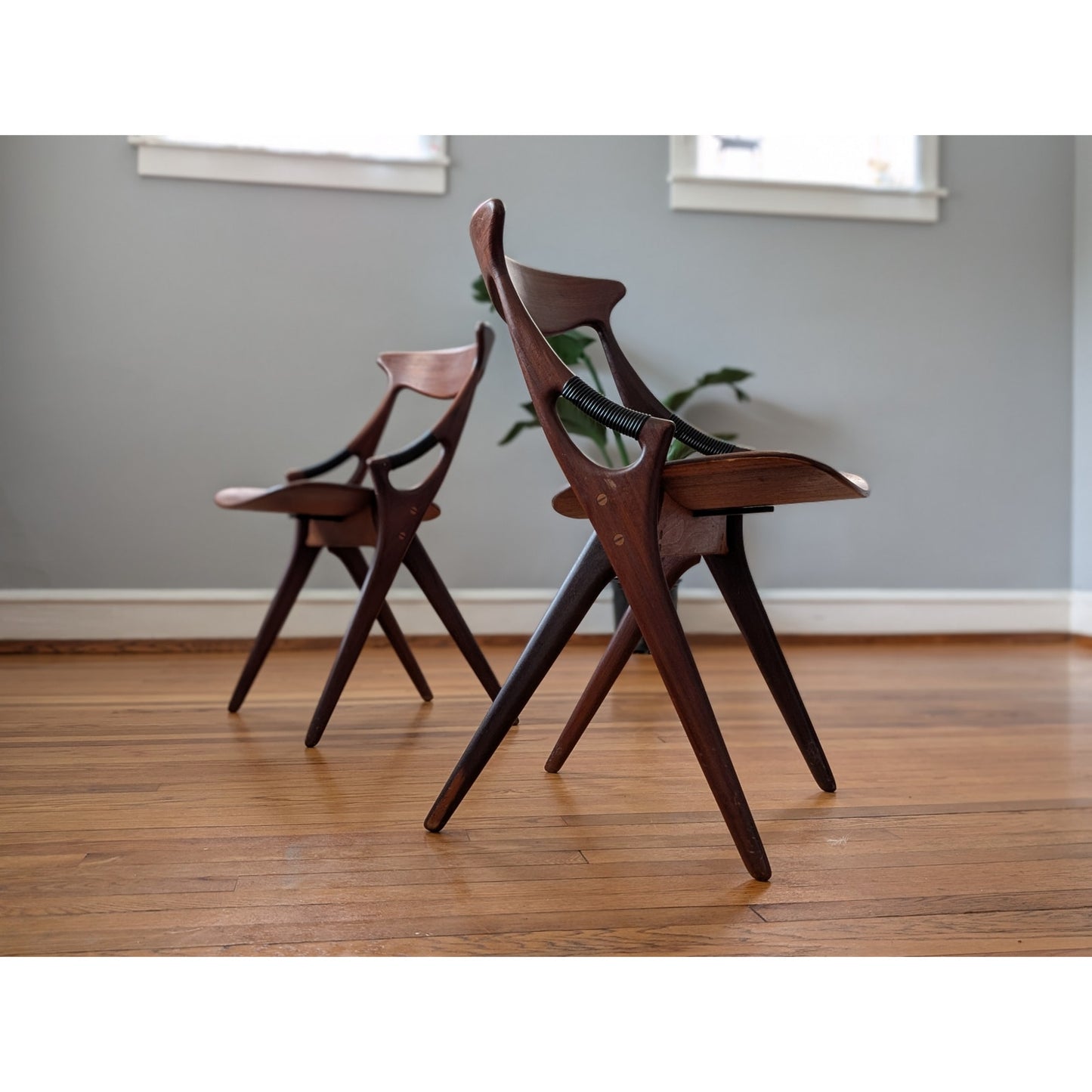 6 Mid Century Modern Teak Model 71 Chairs by Arne Hovmand-Olsen for Mogens Kold