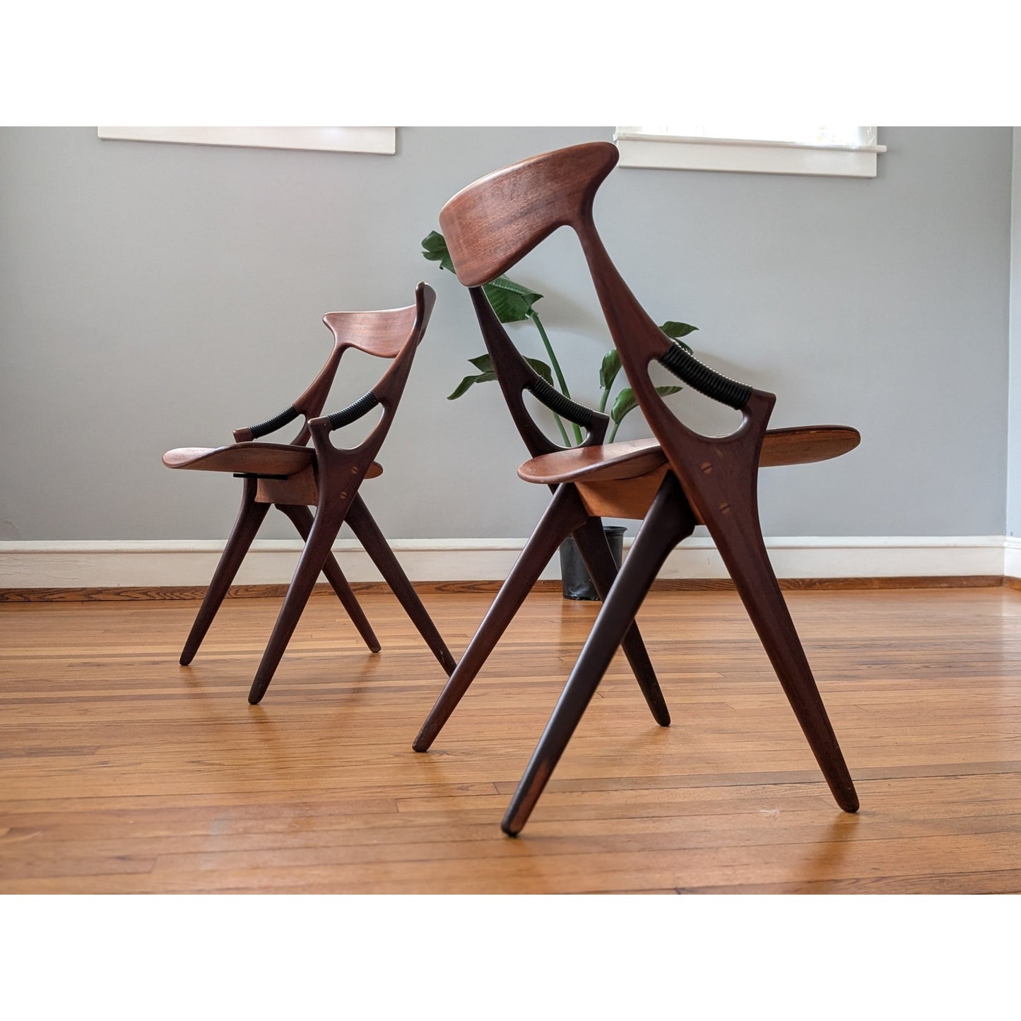 6 Mid Century Modern Teak Model 71 Chairs by Arne Hovmand-Olsen for Mogens Kold