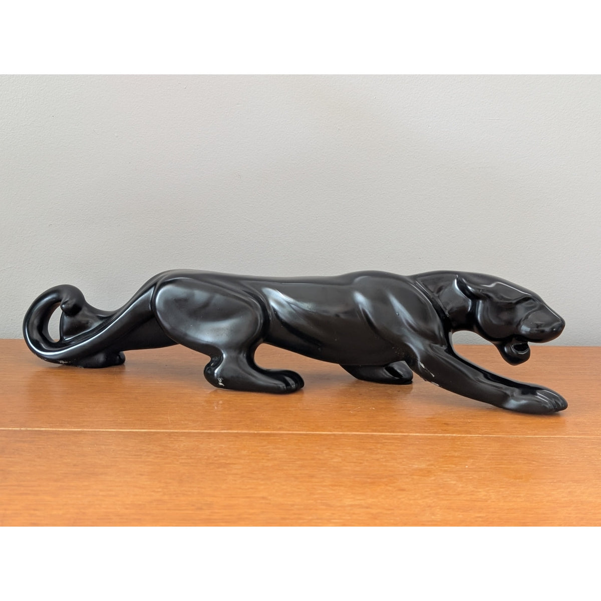 Large Vintage Mid Century Modern Haeger Ceramic Black Panther – 24" — additional view 4
