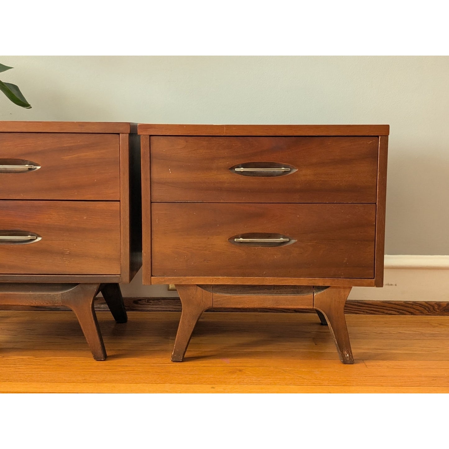 Pair of Vintage Mid-Century Modern Nightstands by Hooker - Restoration Included