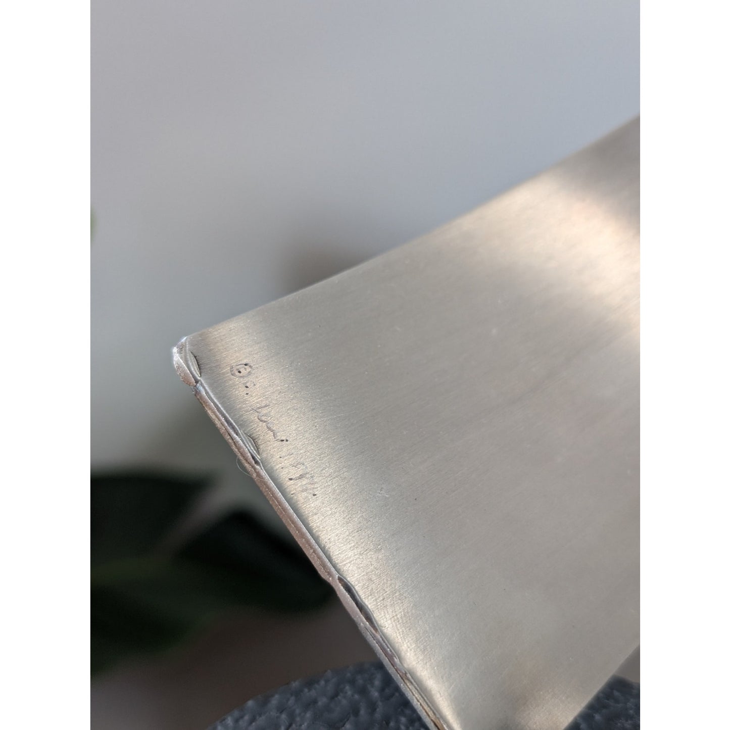 Vintage Curtis Jere Ribbon Swirl Sculpture with Heavy Base – Signed, 31" Tall