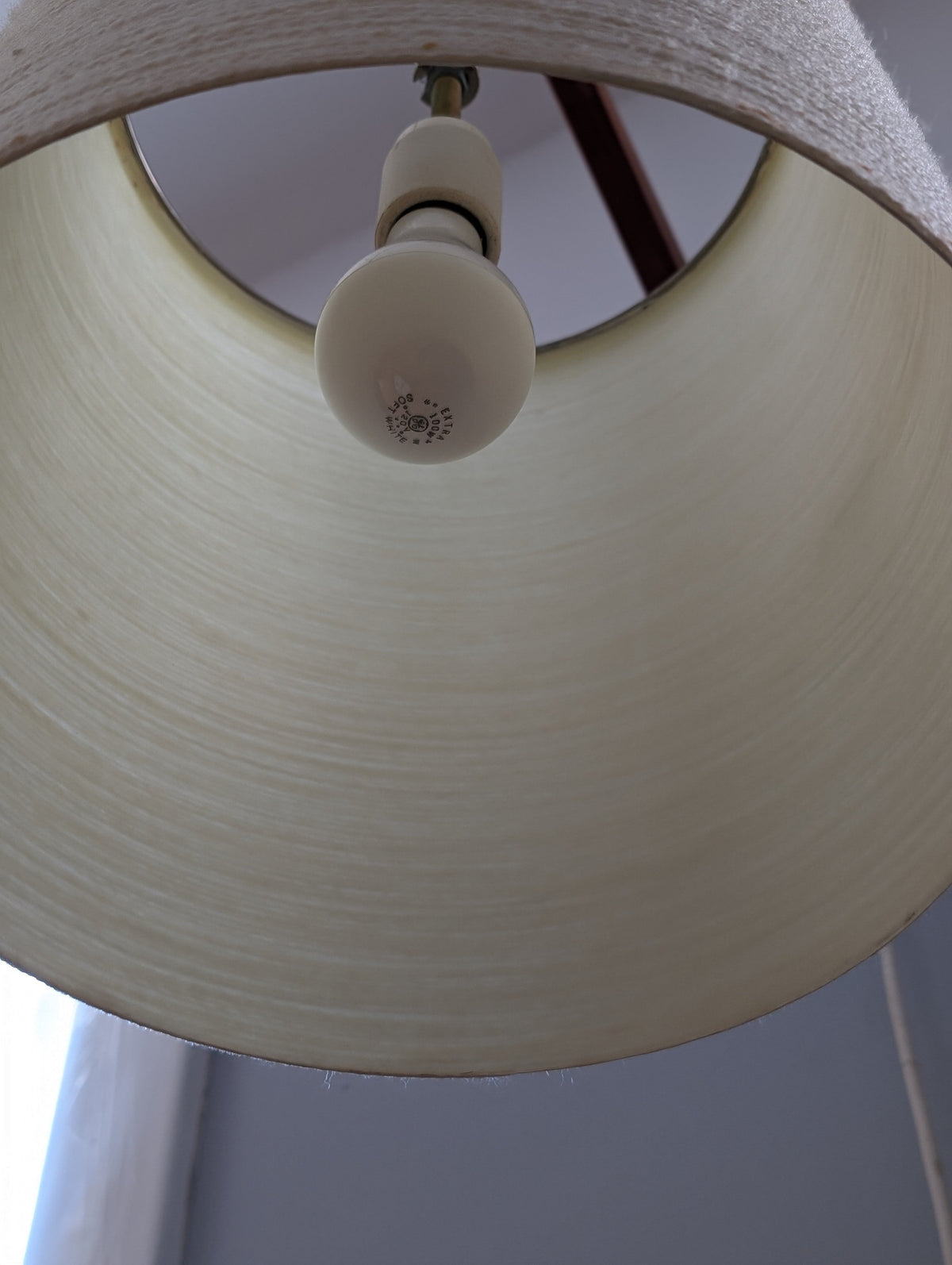 Rare Lotte & Gunnar Bostlund Wall Mount Pendant Lamp with Teak Wood Swiveling Arm — additional view 6