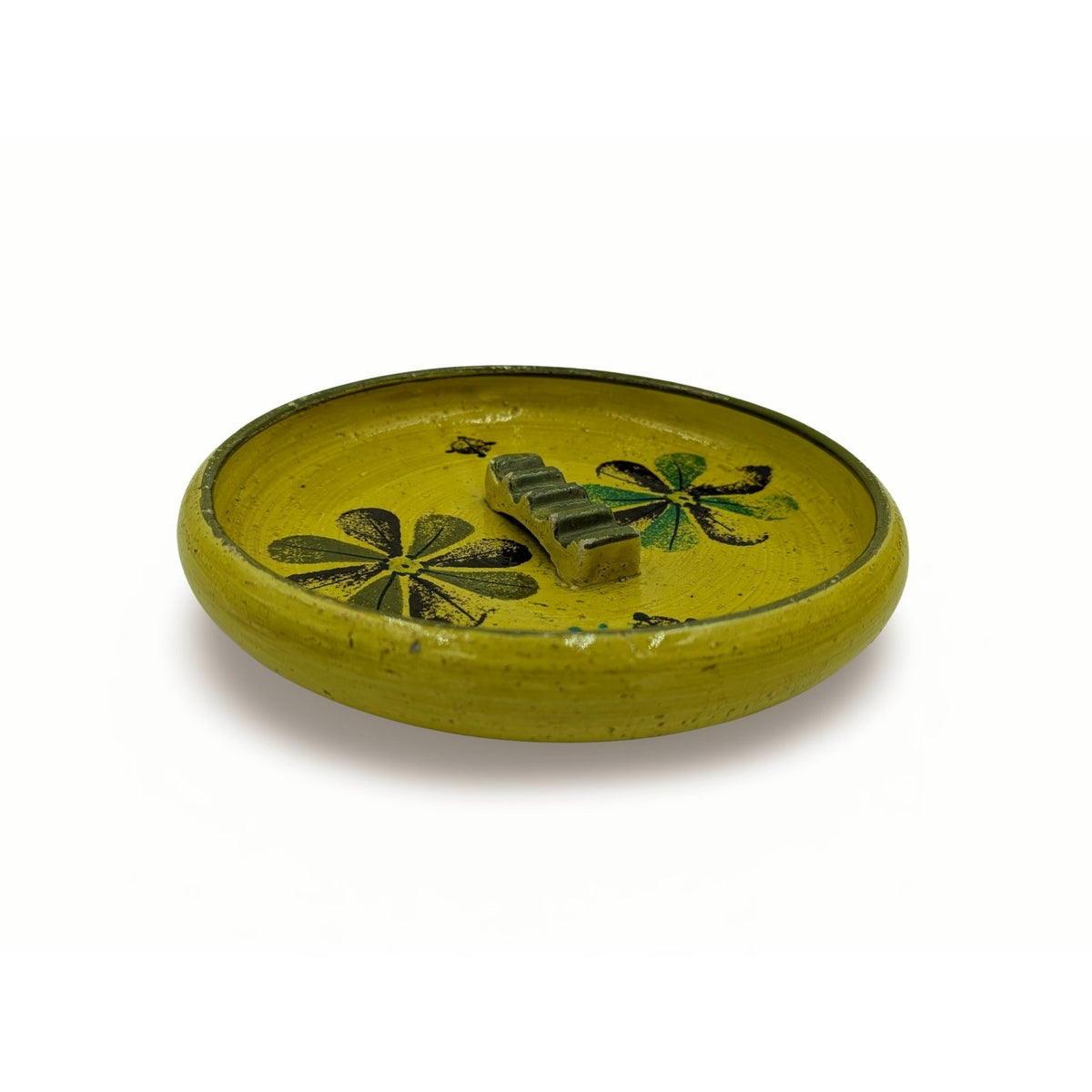 Vintage Mid-Century Modern Bitossi Italian Pottery Ashtray - 10.25" Dia Large — additional view 2