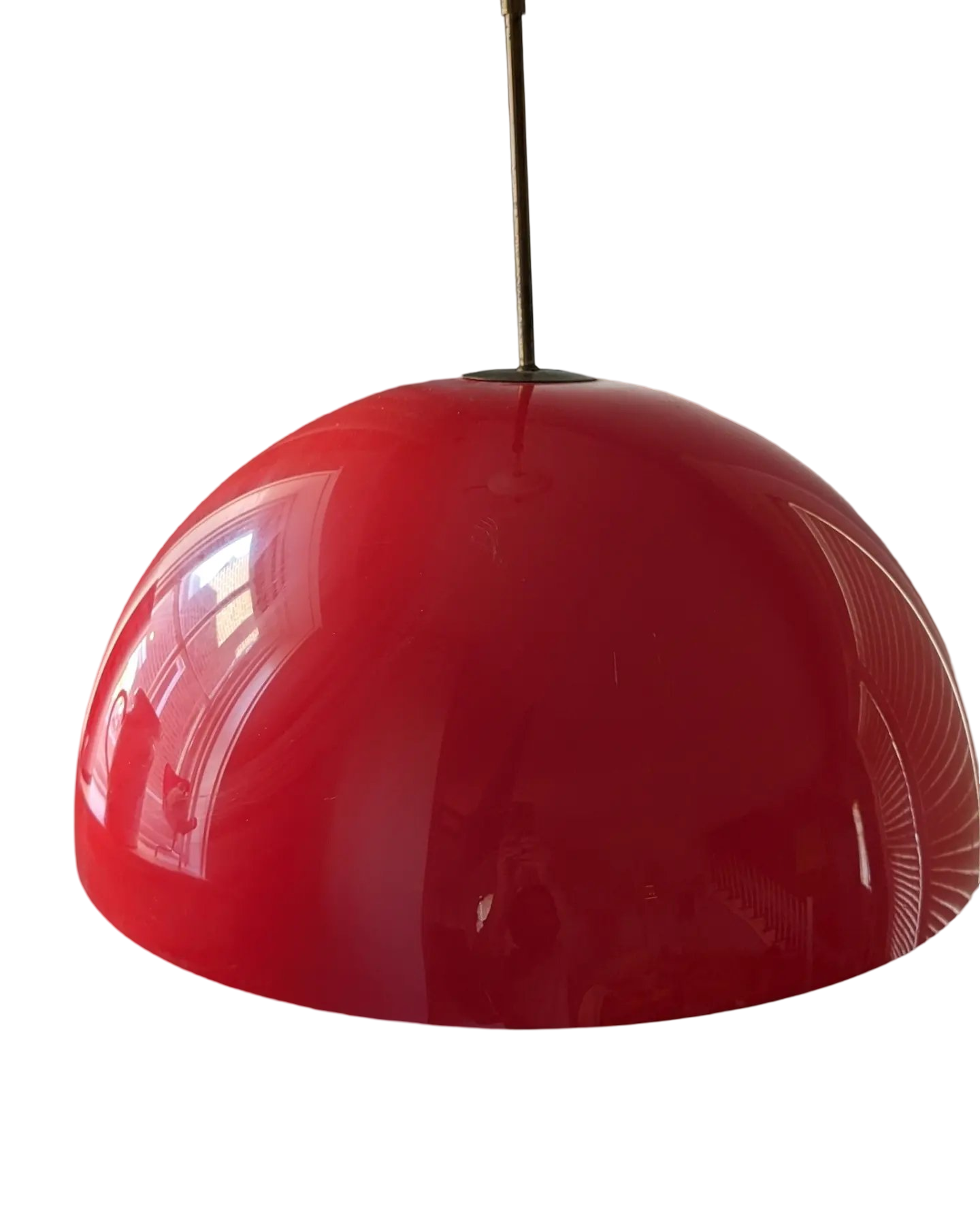 Incredible XL Danish Modern Pendant Lamp by Frank Bentler – 21.5" Diameter