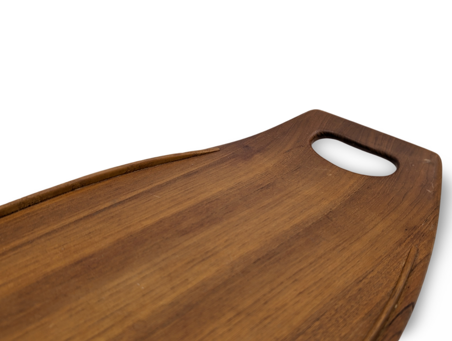 Danish Modern Staved Teak Surfboard Serving Tray – Jens Quistgaard for Dansk, Denmark