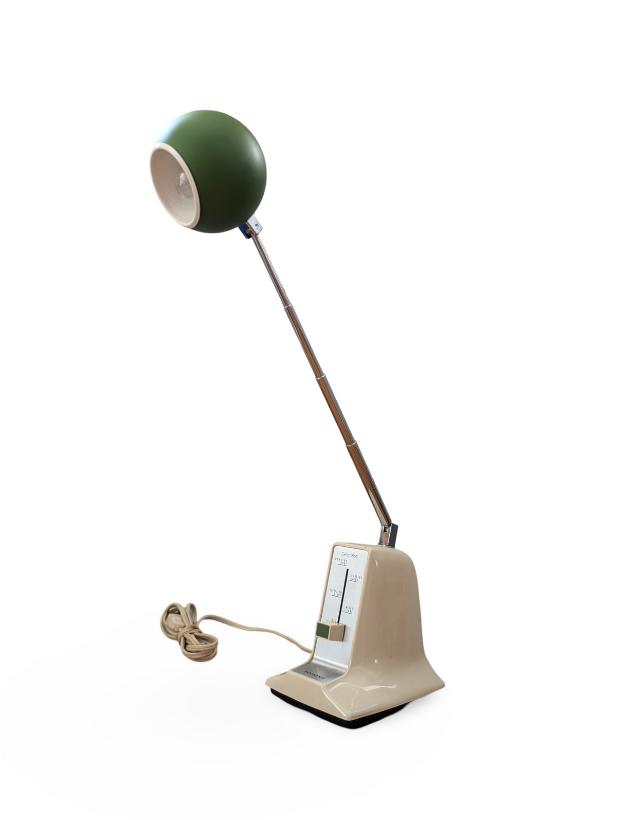 Vintage Futuristic Space Age Mid Century Modern Telescoping & Articulating Eyeball Desk Lamp – Panasonic LS-201E — additional view 5