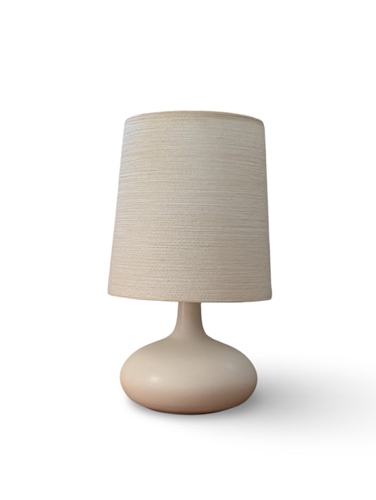 Vintage Mid Century Modern White Ceramic Table Lamp by Lotte & Gunnar Bostlund – 19.5" Tall