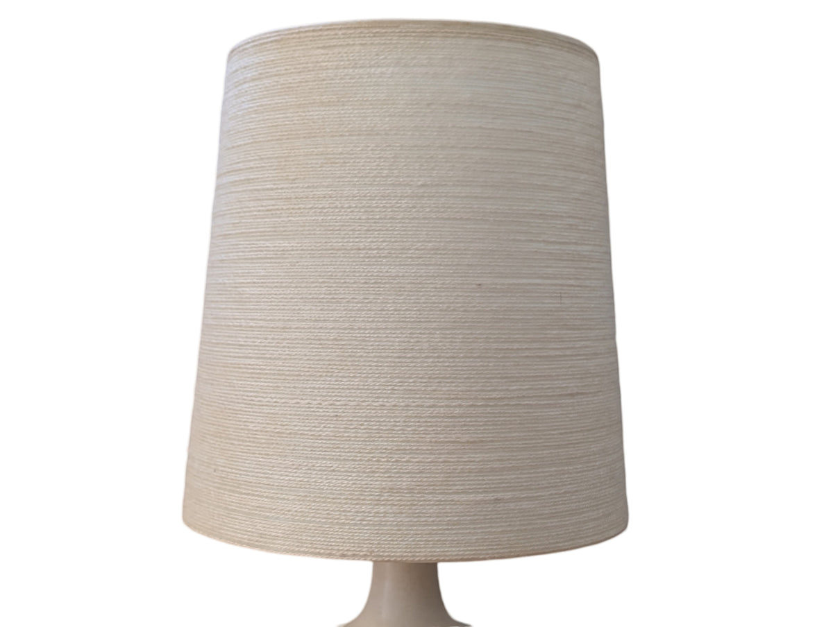 Vintage Mid Century Modern White Ceramic Table Lamp by Lotte & Gunnar Bostlund – 19.5" Tall — additional view 4
