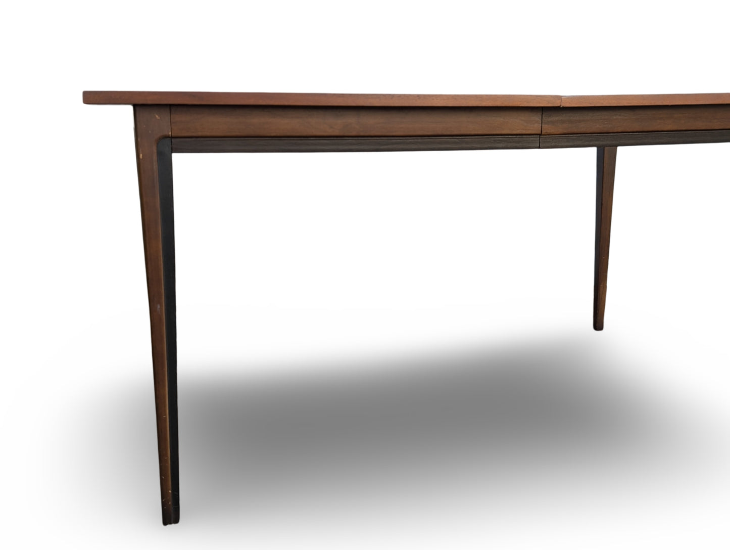 Mid-Century Modern Hooker Dining Table in Walnut, Restored Top