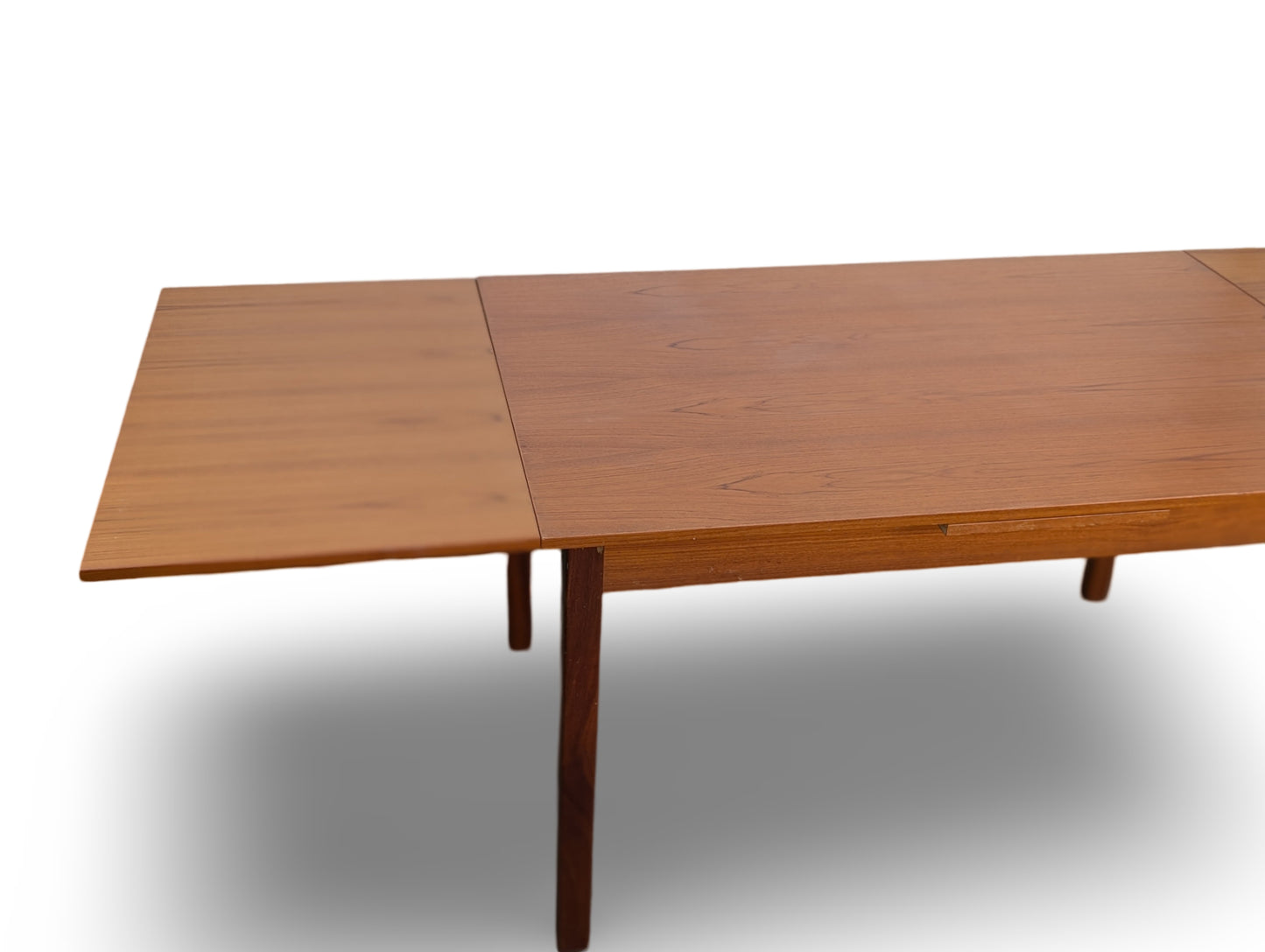 Vintage Danish Modern Teak Draw-Leaf Dining Table by BRDR Furbo