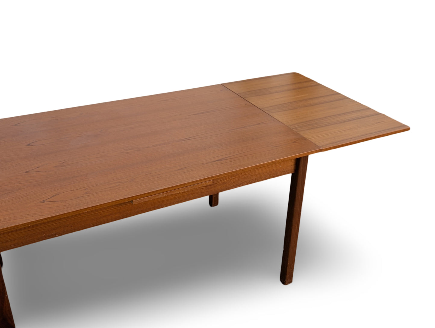 Vintage Danish Modern Teak Draw-Leaf Dining Table by BRDR Furbo