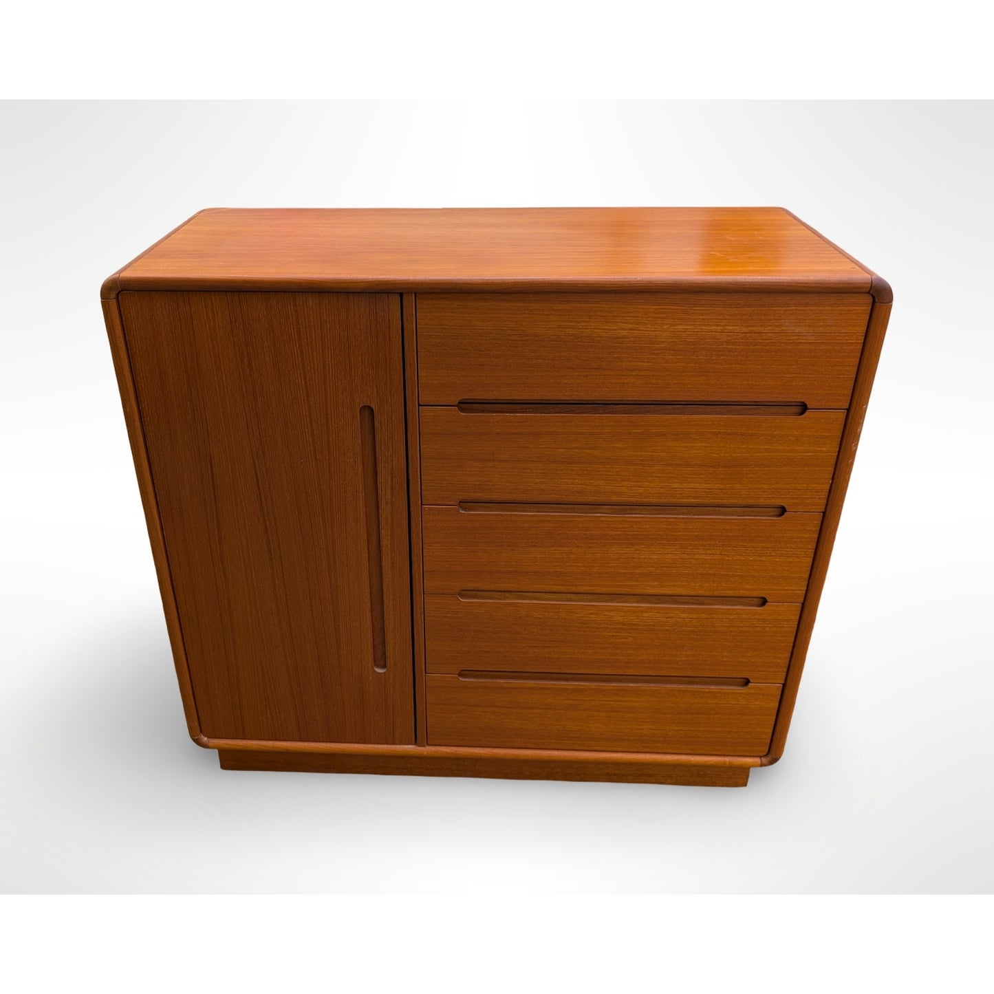 Vintage Danish Modern Teak Wardrobe Dresser Chest of Drawers Dresser