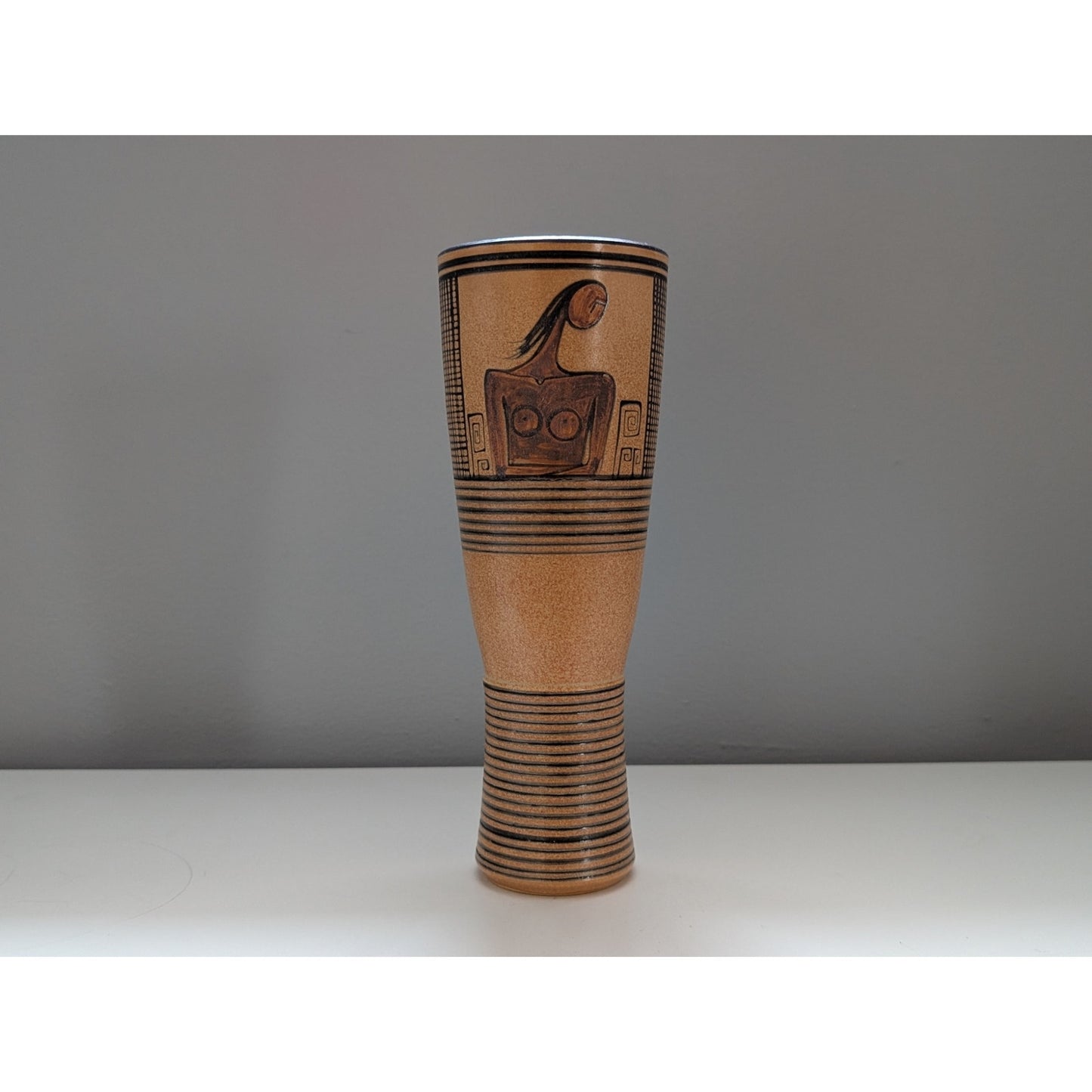 Vintage Mid-Century Modern Style Vase by Hellenic Hand Crafted Creations