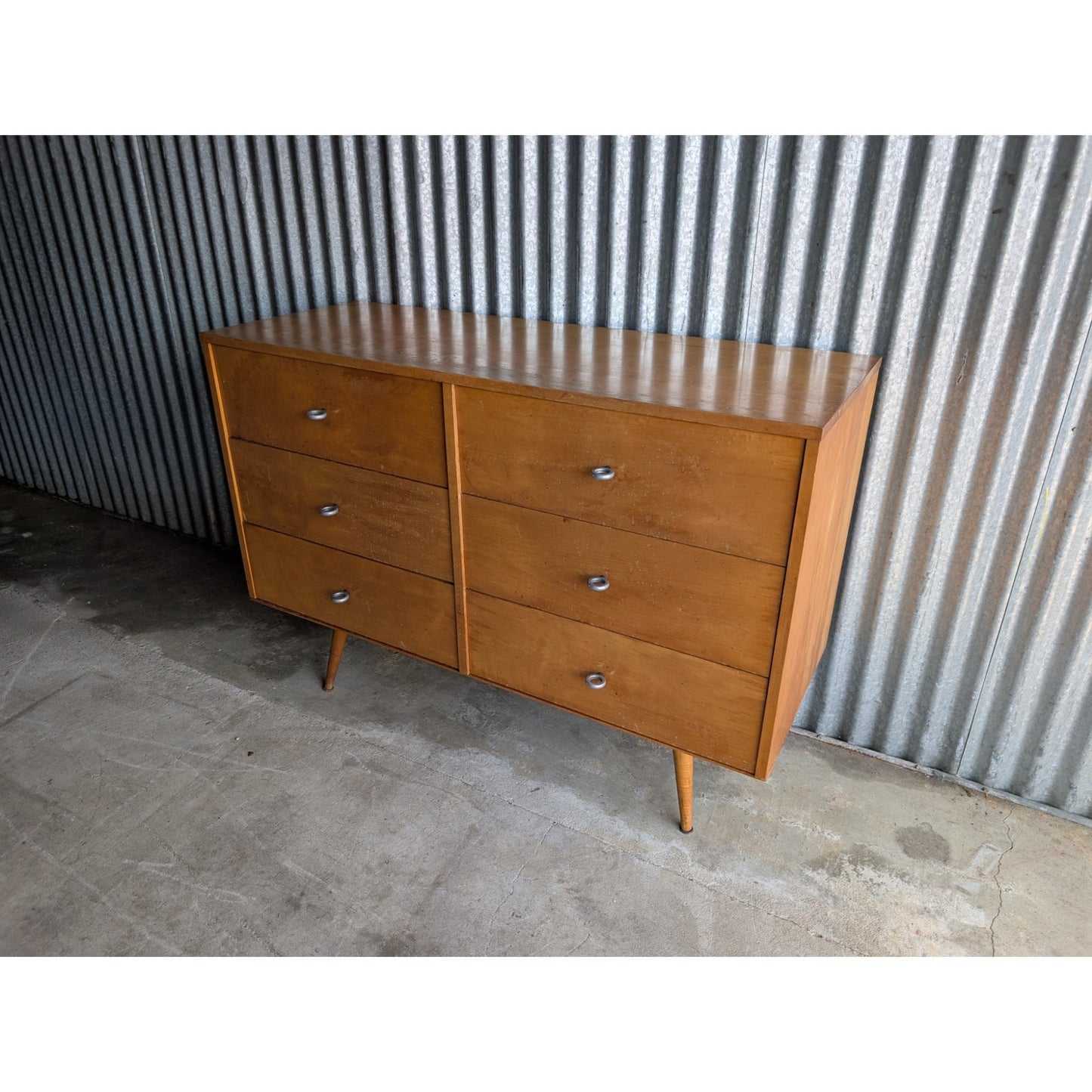 Vintage Paul McCobb Planner Group Lowboy Dresser – Rare Two-Piece Design