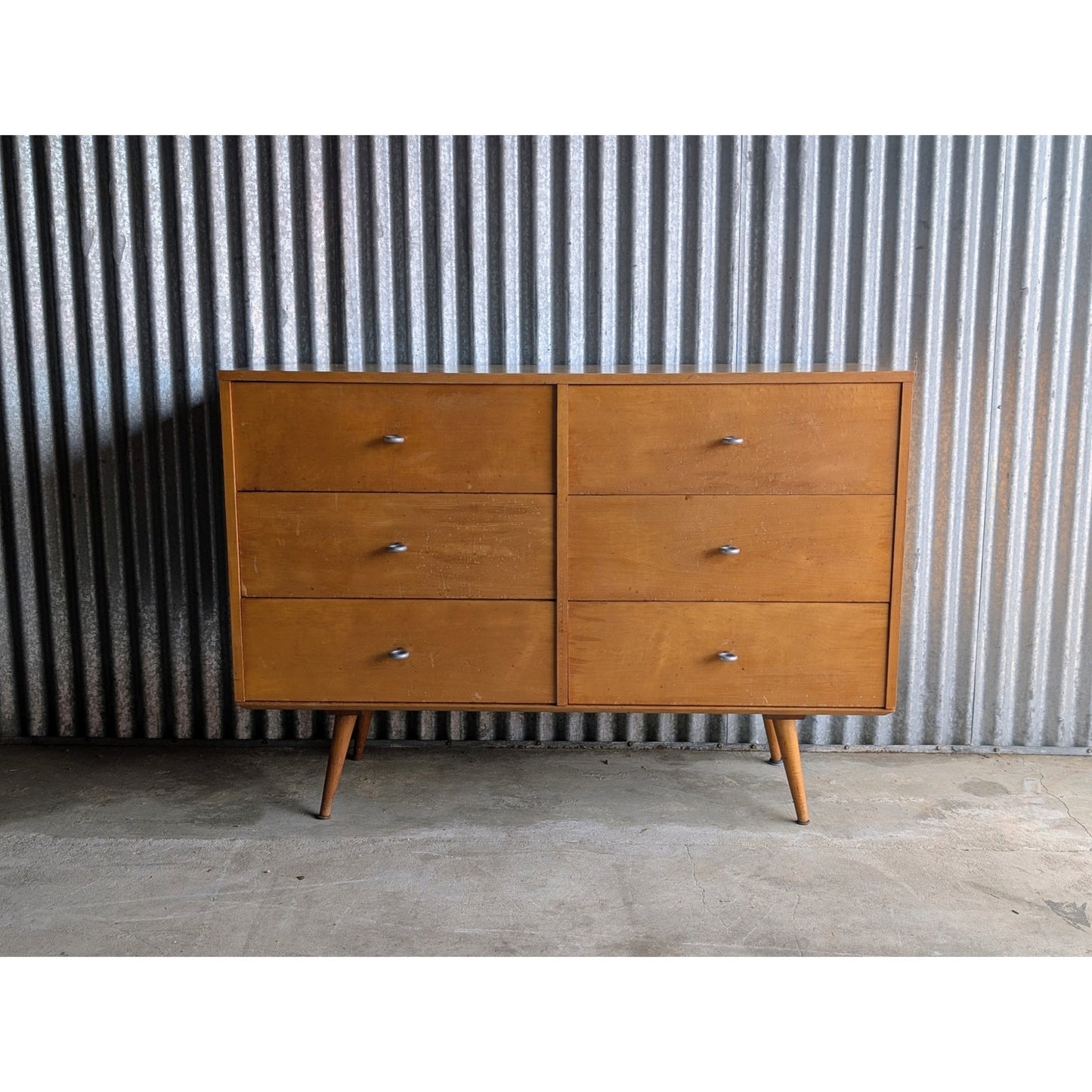 Vintage Paul McCobb Planner Group Lowboy Dresser – Rare Two-Piece Design