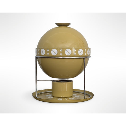 Vintage Cathrineholm Fondue Set Butterscotch Mid Century Modern