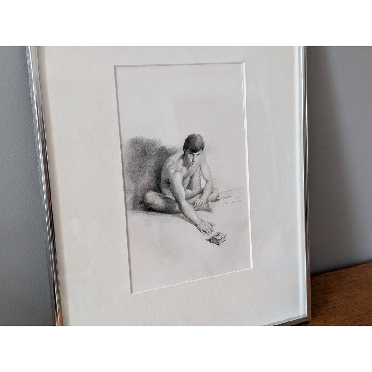Vintage Original Graphite Drawing by John B. Lear 1910–2008 Pennsylvania Artist — additional view 2