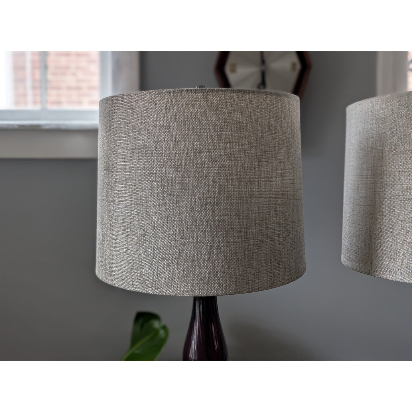 Rare Pair of Vintage Empoli Amethyst Purple Art Glass Lamps – Mid-Century Modern Italian Design