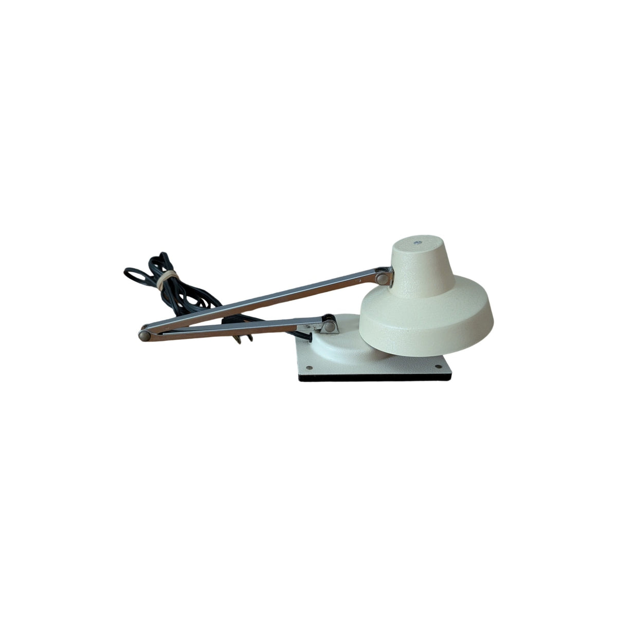 Vintage White Mid-Century Modern Tensor Desk Lamp with Articulating Head — additional view 4