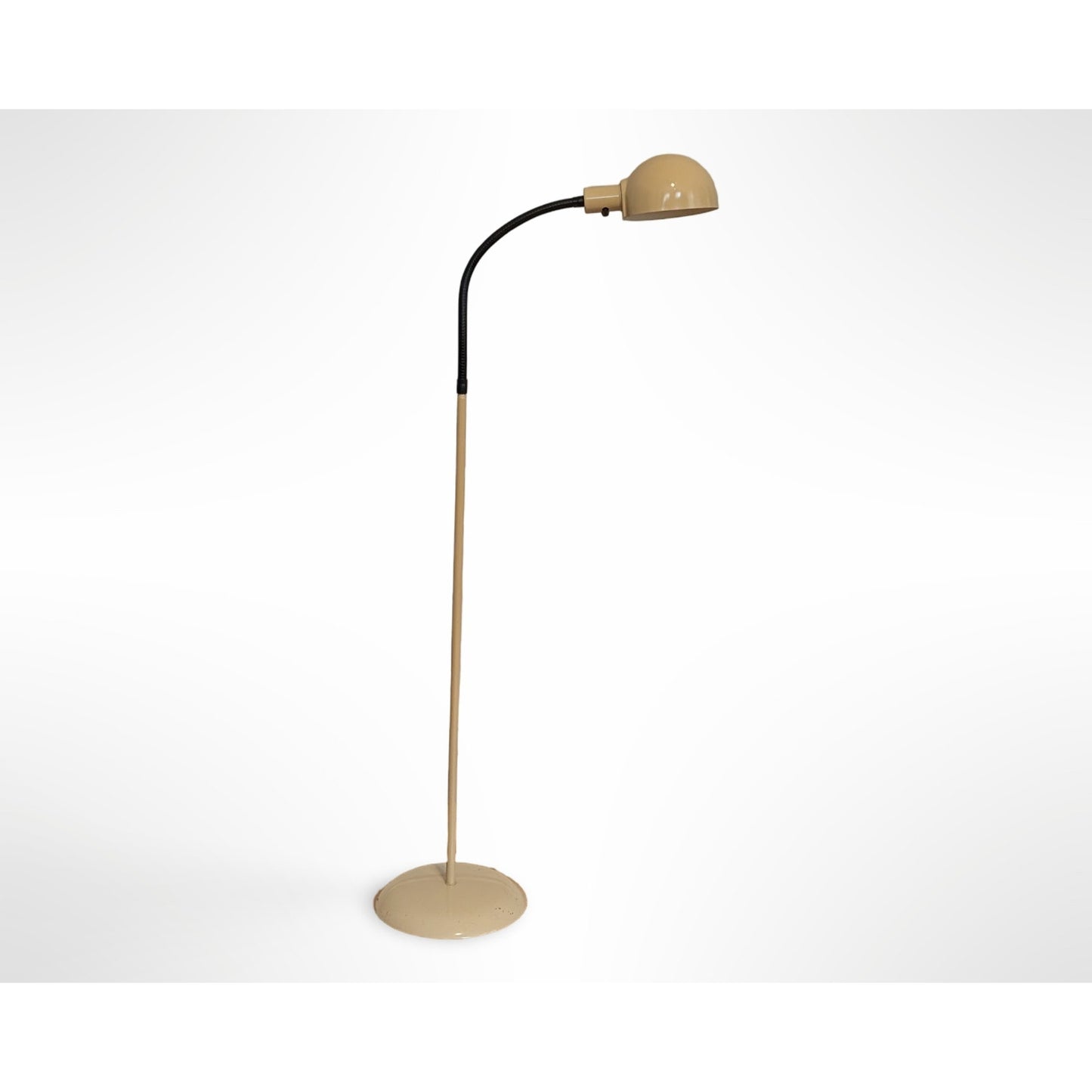 Vintage Mid Century Modern Gooseneck Floor Lamp Adjustable Reading Light
