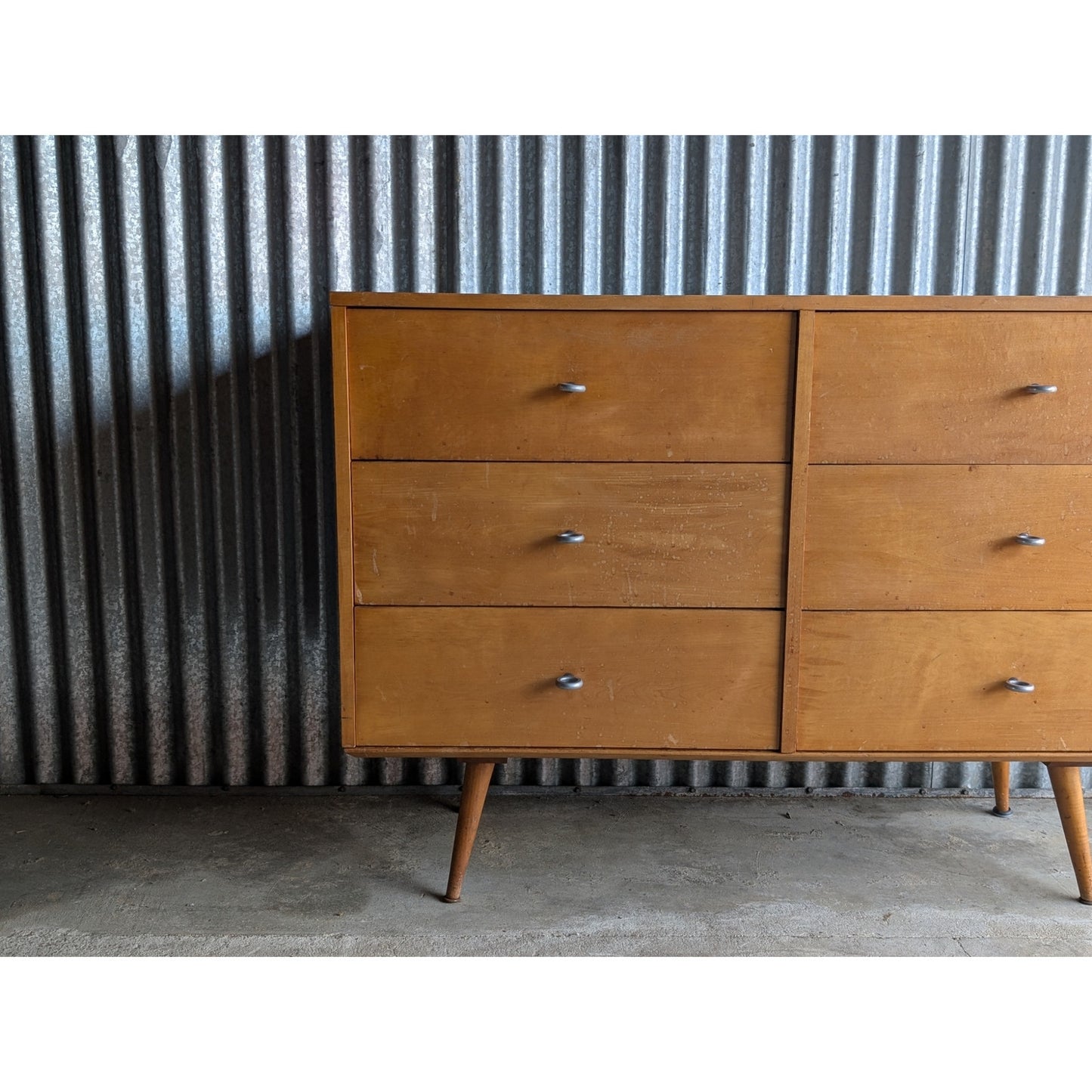 Vintage Paul McCobb Planner Group Lowboy Dresser – Rare Two-Piece Design