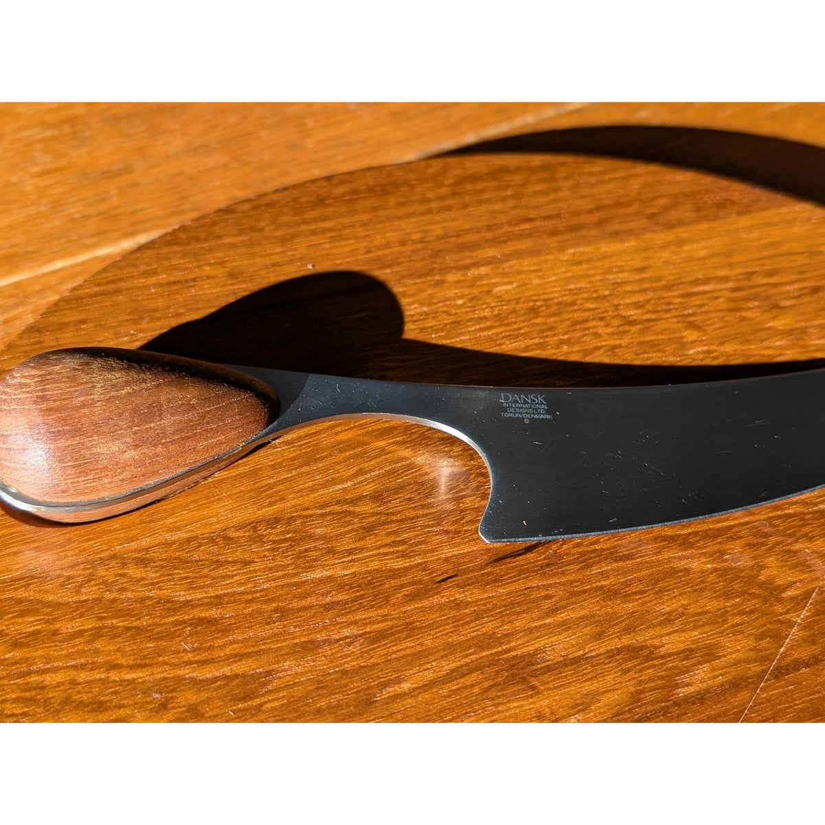 Danish Mid-Century Modern Dansk Cheese Board with Teak Knife – Torun Design — additional view 3