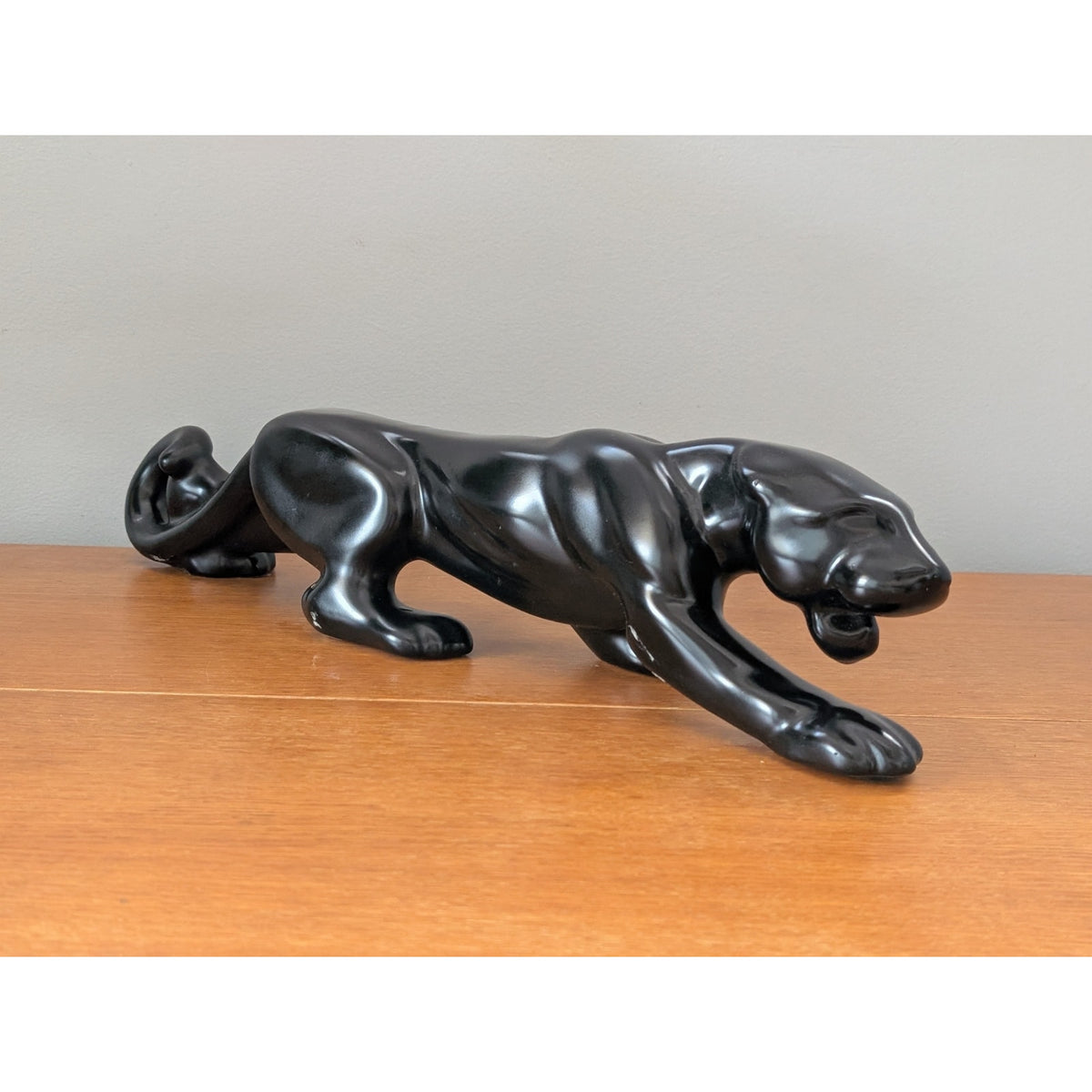Large Vintage Mid Century Modern Haeger Ceramic Black Panther – 24" — additional view 3
