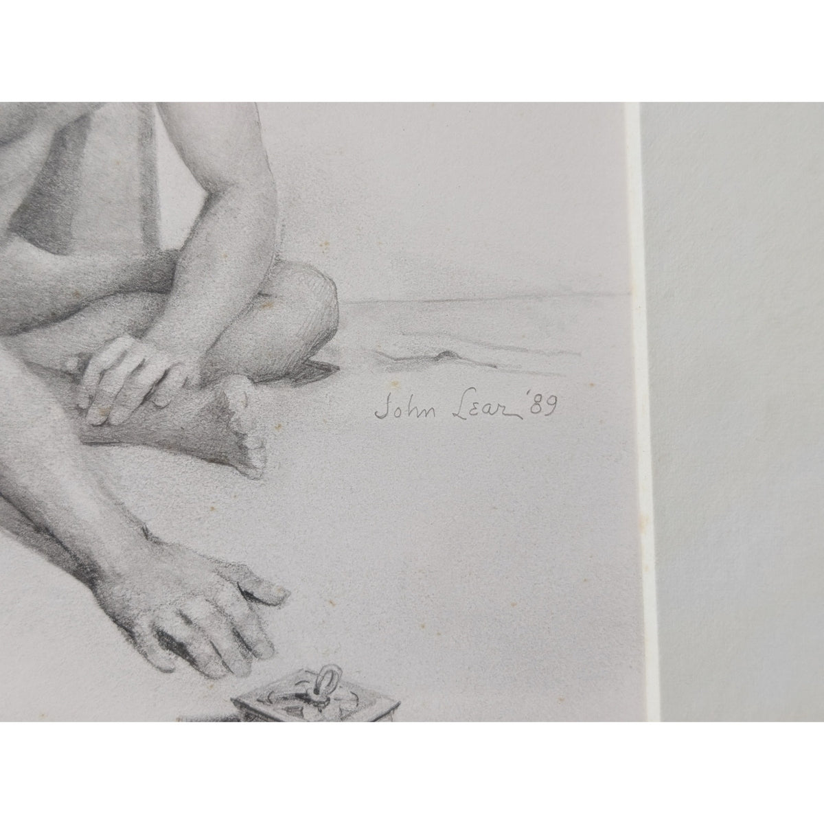 Vintage Original Graphite Drawing by John B. Lear 1910–2008 Pennsylvania Artist — additional view 4