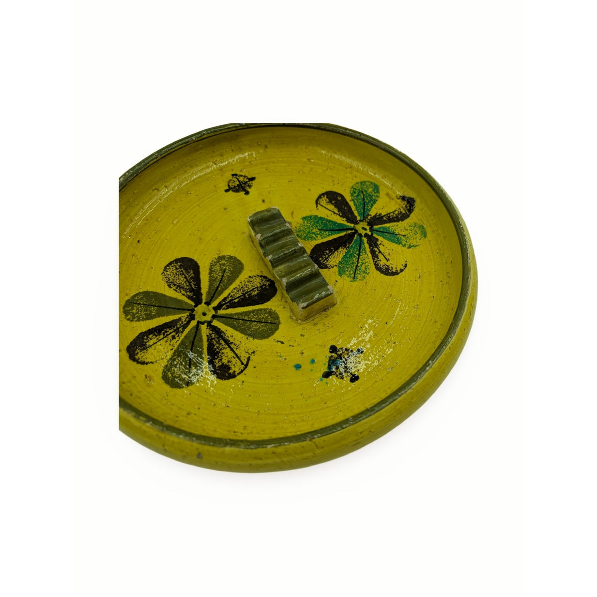 Vintage Mid-Century Modern Bitossi Italian Pottery Ashtray - 10.25" Dia Large — additional view 4