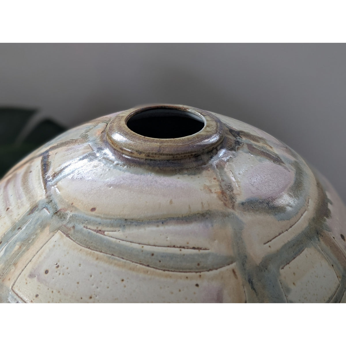 Exceptionally Large Vintage Studio Pottery Vase – Signed & Dated 1986 — additional view 4