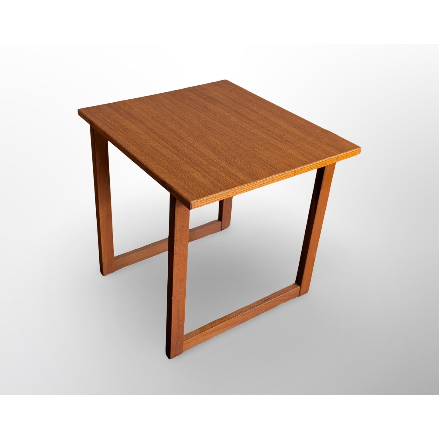 Danish Modern Teak Side Table Mid Century Modern End Table Restored