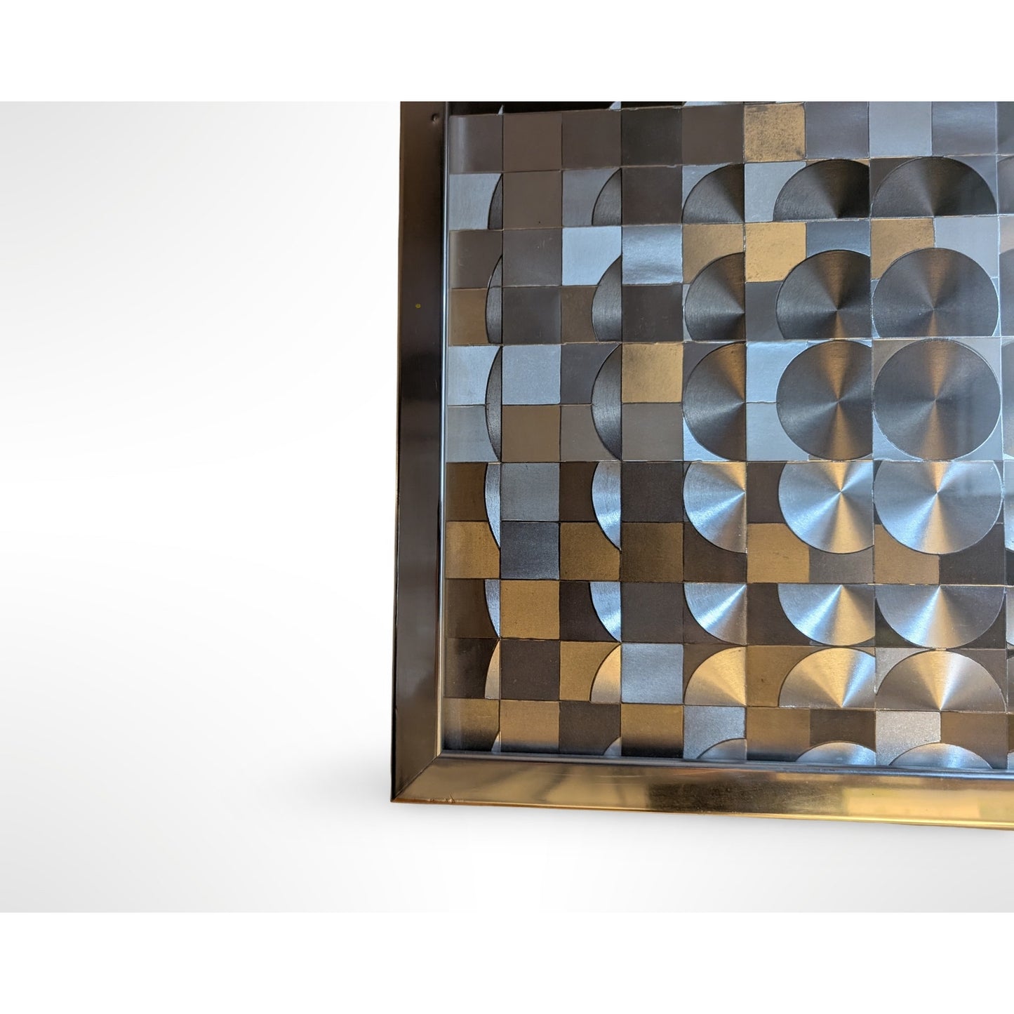 Vintage Windsor Op Art Reflective Wall Art 17.125" Square