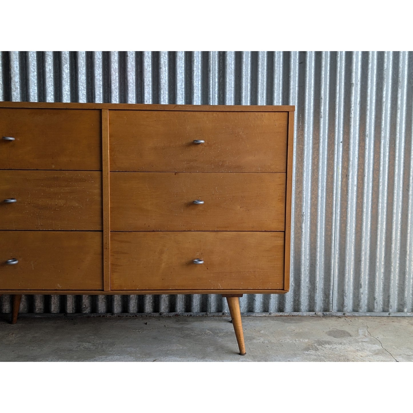 Vintage Paul McCobb Planner Group Lowboy Dresser – Rare Two-Piece Design