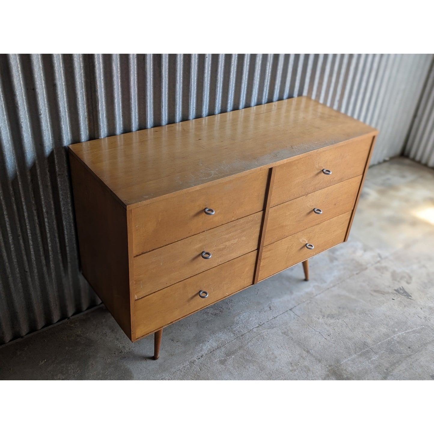 Vintage Paul McCobb Planner Group Lowboy Dresser – Rare Two-Piece Design