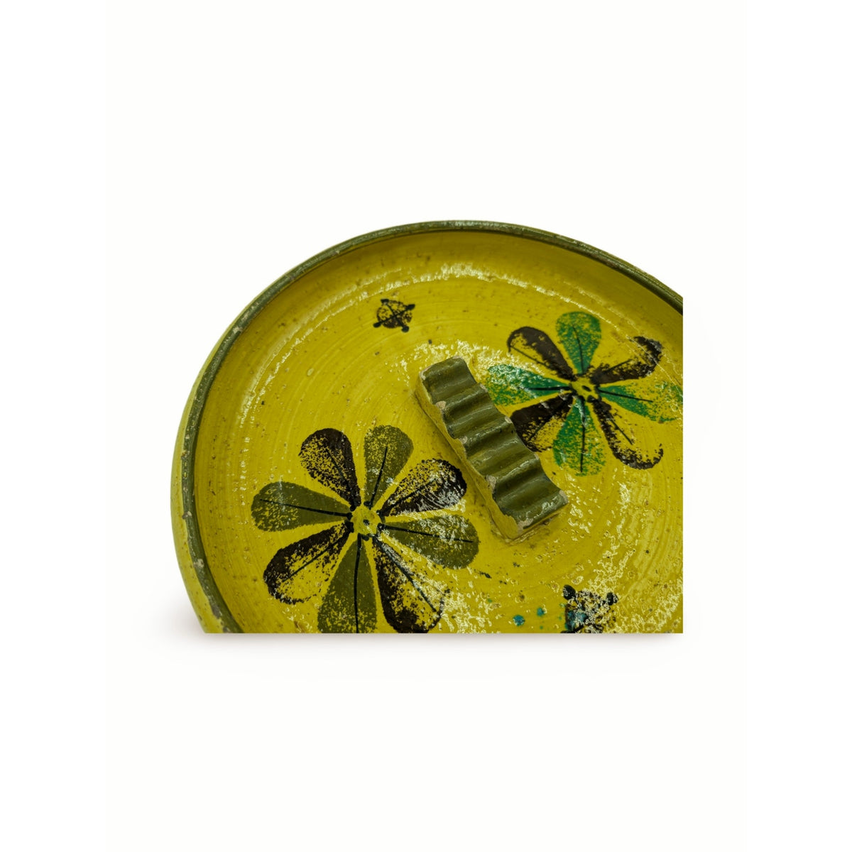 Vintage Mid-Century Modern Bitossi Italian Pottery Ashtray - 10.25" Dia Large — additional view 3