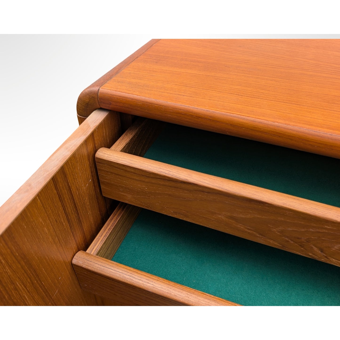 Vintage Danish Modern Teak Wardrobe Dresser Chest of Drawers Dresser