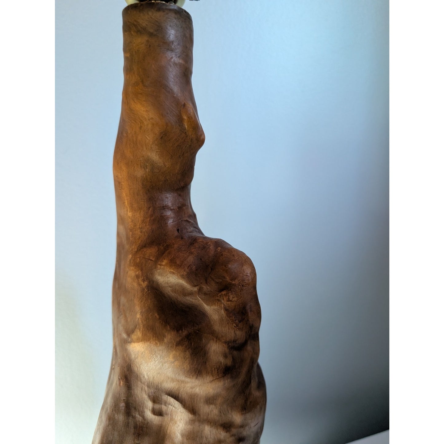 Vintage Mid-Century Modern Cypress Knee Table Lamp