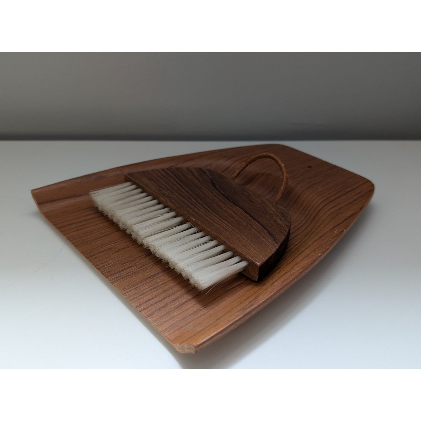 Vintage Mid-Century Modern Teak Crumb & Comb Set by Viking of Japan