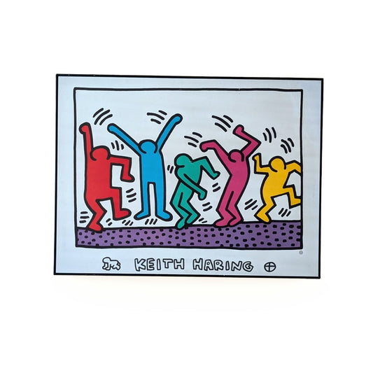 Vintage Keith Haring Framed Lithograph - Official Estate Authorized