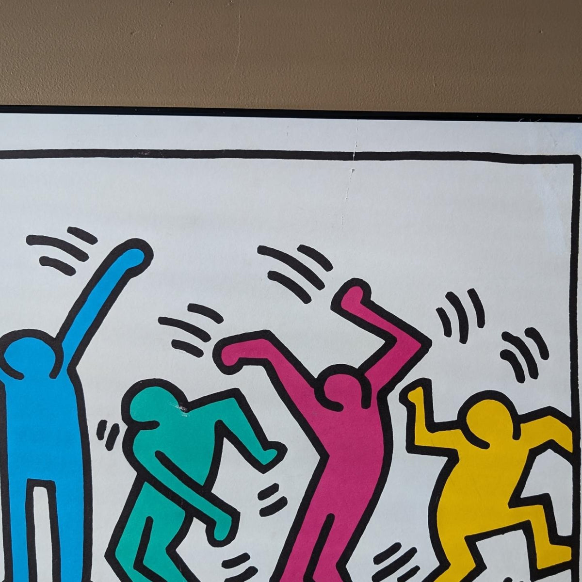 Vintage Keith Haring Framed Lithograph - Official Estate Authorized — additional view 2
