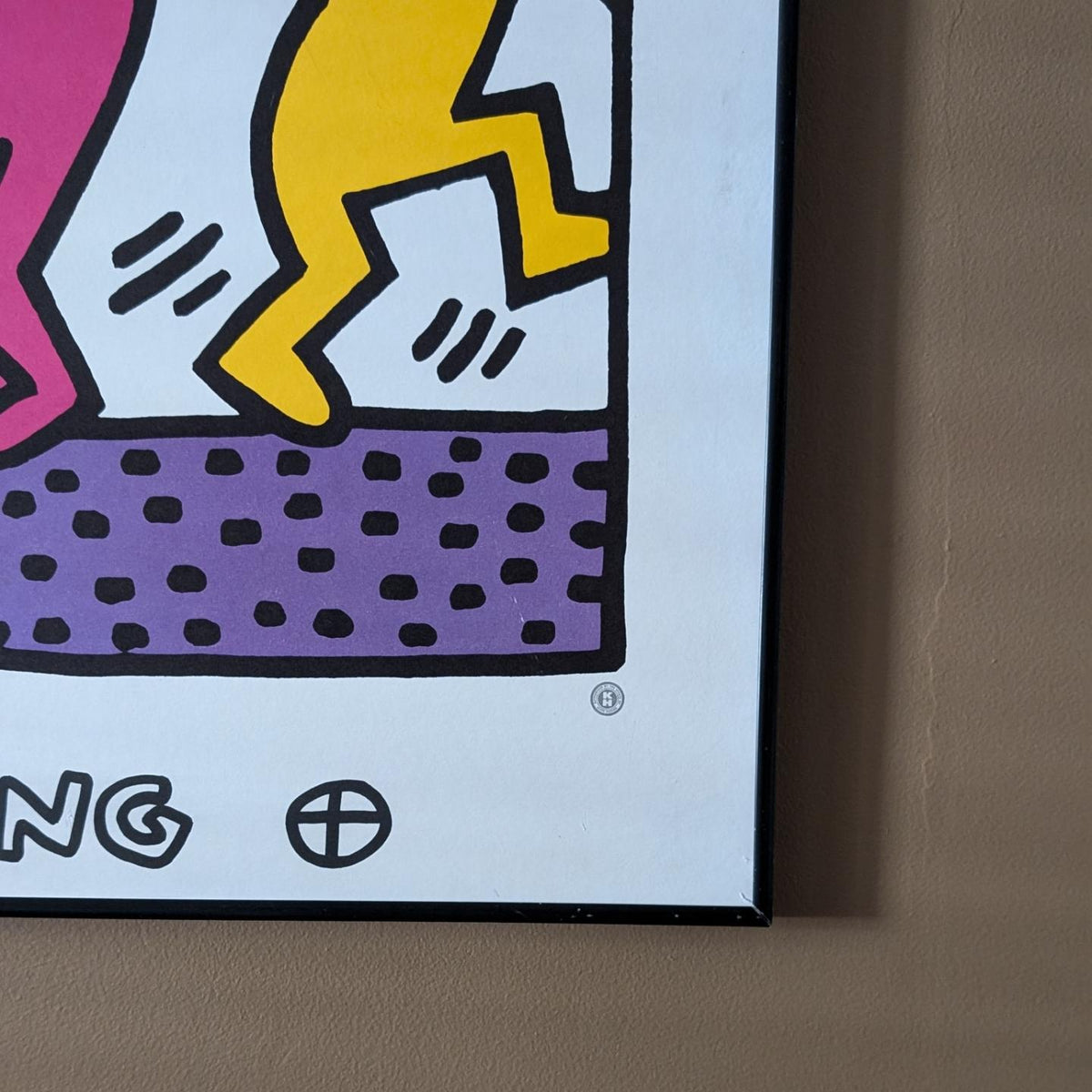 Vintage Keith Haring Framed Lithograph - Official Estate Authorized — additional view 3