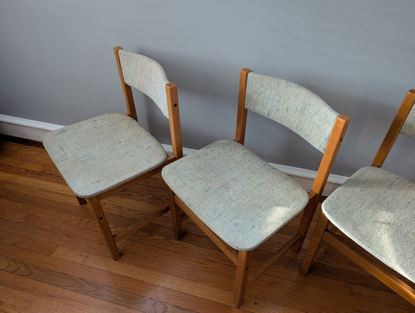 Set of 4 Mid-Century Modern Danish Oak Dining Chairs by BRDR Furbo