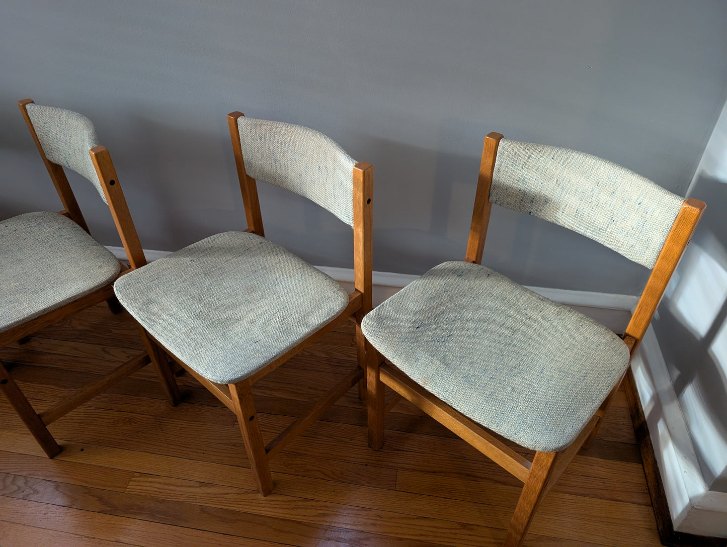 Set of 4 Mid-Century Modern Danish Oak Dining Chairs by BRDR Furbo