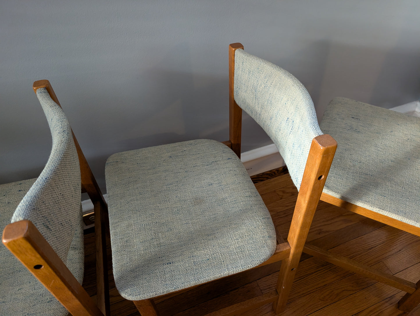 Set of 4 Mid-Century Modern Danish Oak Dining Chairs by BRDR Furbo