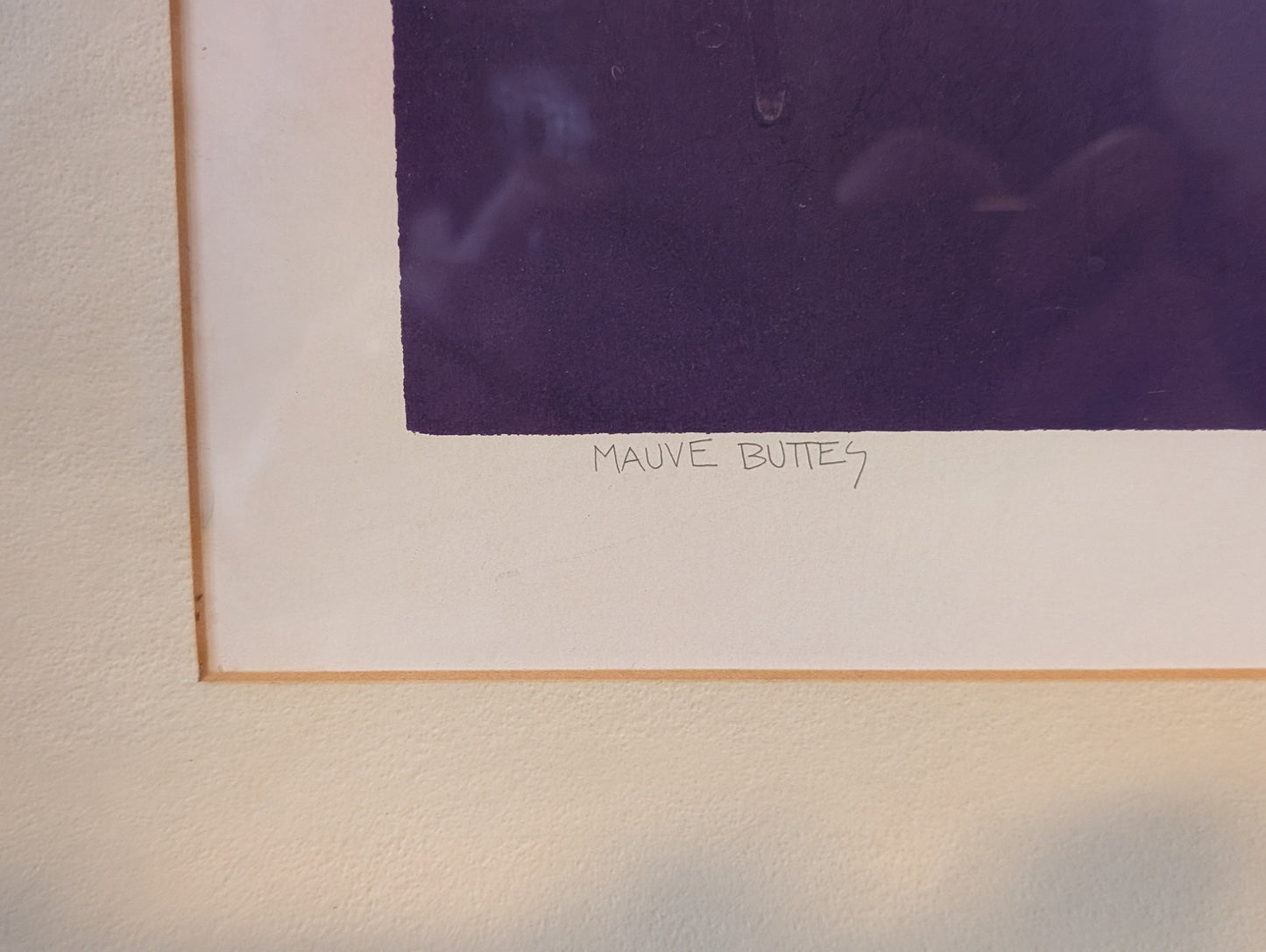 Vintage Mid-Century Modern/1970s Artist’s Proof – "Mauve Buttes" by Melanie Brittain (1979)