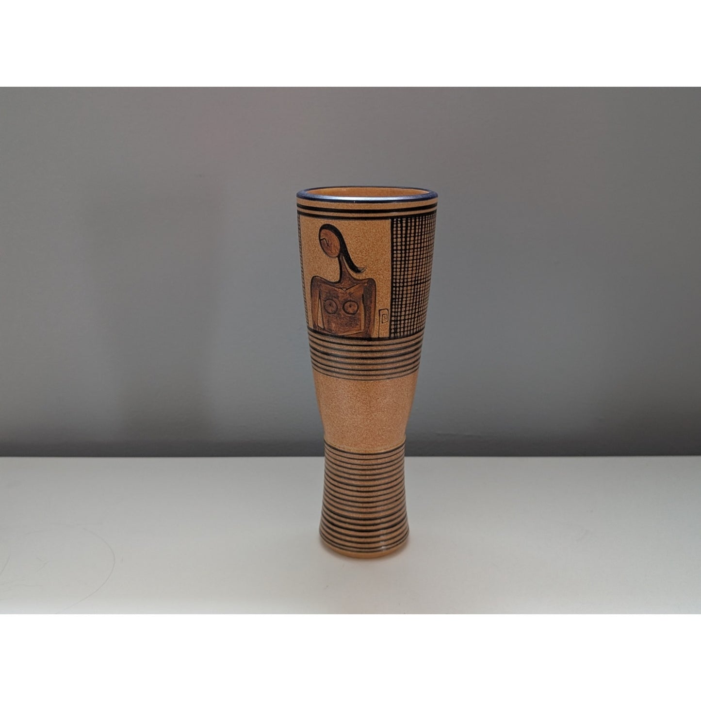 Vintage Mid-Century Modern Style Vase by Hellenic Hand Crafted Creations